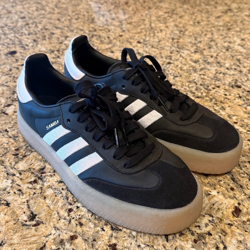 Adidas Samba Platform Black and White Sneakers